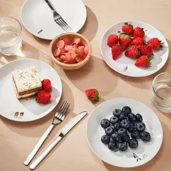 SPJUTLILJA Desertni tanjir, dezenirano, 20 cm