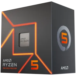 AMD Ryzen 5 7600 (AM5) Processor (PIB) with Wraith Stealth Cooler and Radeon Graphics - 100-100001015BOX