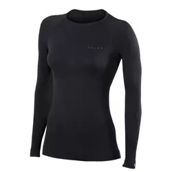 Falke W LONGSLEEVED SHIRT TIGHT, ženska majica donji veš, crna