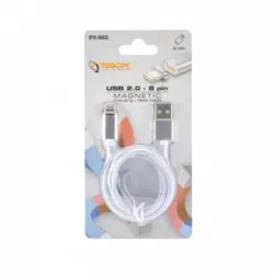 S-BOX Magnetic USB Kabl, USB A 2.0, Lightning, 1 m