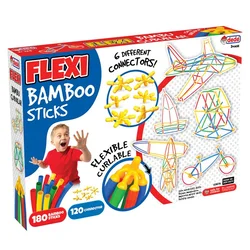 Flexi bambus konstruktor – 180 štapića i 120 konektora, uzrast 3+