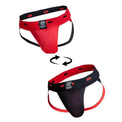 MM Sports The Original Jockstrap Reversible Black-Red S