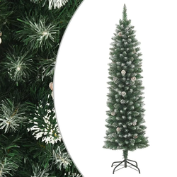 VIDAXL umjetno usko božićno drvce sa stalkom (PVC), 180cm