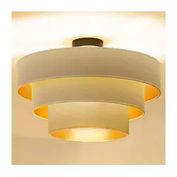 Brilagi - Plafonski luster LUNETA 1xE27/60W/230V prečnik 40 cm krem/zlatna