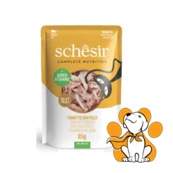 Schesir Cat Pouch Tuna & Chicken Jelly 85g, Fileti Tune i Piletine u Želeu