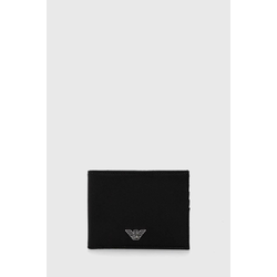 Denarnica Emporio Armani moški, črna barva