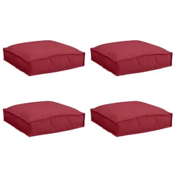 Jastuk 4 pcs Vinska crvena 40 x 40 x 8 cm Oxford tkanina