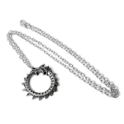 Ogrlica z obeskom ALCHEMY GOTHIC - Mini Jormangund - Kositer - P918