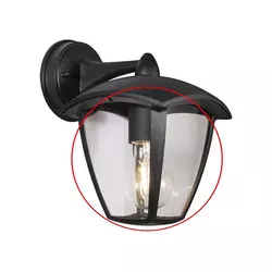 Zamensko staklo za zidno svetilo, luster i lampu LUNA E27, prozirno