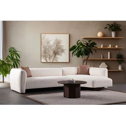 Atelier del Sofa Ugaona garnitura Rena, D ugao, 315x165x70 cm, Bela