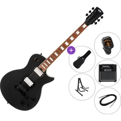 PSD Guitars LSP-100M SET Matte Black Električna kitara