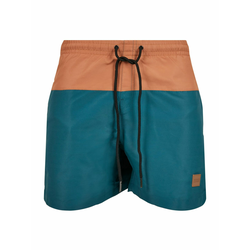 Urban Classics Kratke kopalne hlače, modra