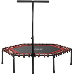 NEO fitnes trampolin 127 cm z ročajem rdeč (5903890604356)