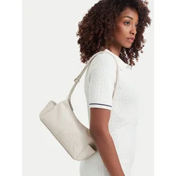 Ročna torba Calvin Klein Pockets Monologo Crossbody LV04F3687G Kremna