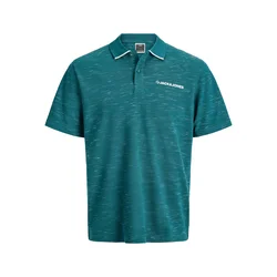 JACK & JONES Majica JCOLOGAN temno zelena/bela