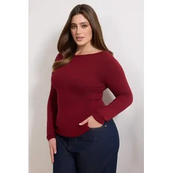 Trendyol Curve Ženska bluza Tbbaw26Af00108, Crvena