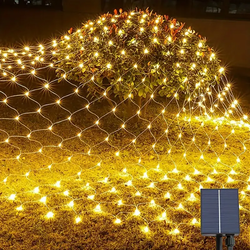 Solarne LED sijalice mreža žuta 1,5x1,5m