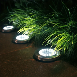 Solarne disk LED lampe set 4kom