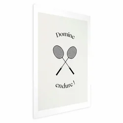 shumee Plakat - Poletne igre - badmintonski loparji na belem ozadju