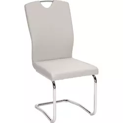 STOLICA NA SANKAMA boja hroma, svetlosiva metal, tekstil