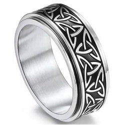 Prsten CE-32169 - Srebrna / Crna / 57mm KP32169
