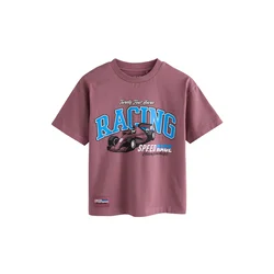 Next Majica kraljevo modra/mauve/črna/bela