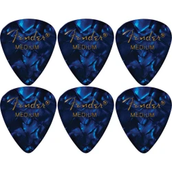 Fender 351 Shape Blue Moto Medium 6 Pack