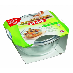 PEKAČ OKROGEL S POKROVOM PYREX 3L STEKLO
