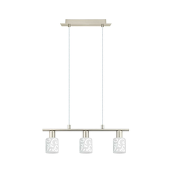 Eglo - LED luster na sajli MY CHOICE 3xE14/4W/230V hrom/bela