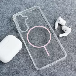 Maska Mag Case Clear Slim za Samsung S25/ S931B roze