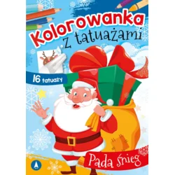 shumee Stran za barvanje tetovaž s padajočim snegom