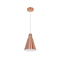 Klausen KL 6239 - Viseći luster na kablu SHADE 1xE27/15W/230V bakarna