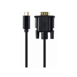 GEMBIRD A-CM-VGAM-01 Adapter USB-C na VGA-M, 2 m, Blister, Crni