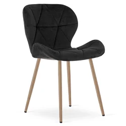 Jedilni stol MANGO VELVET, črna