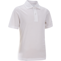 Polo majica kratkih rukava za tenis dječja bijela