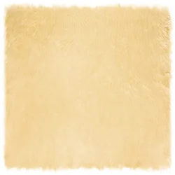 Tepih od umjetne ovčje kože TAFALLA Krem 200 x 200 cm Poliester