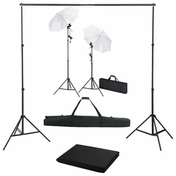 Den Komplet za fotografski studio z ozadjem, svetilkami in d