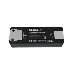Deko-Light LED-gonilnik Basic, CC, V8-40-1050 mA/40 V - črn - Plastika