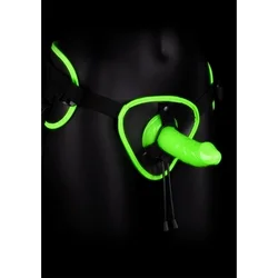 Ouch! Glow-in-the-Dark Adjustable Strap-On Harness Green OUC068A