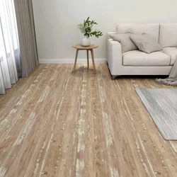 Podne daske 5,11 m2 55 pcs PVC Krem i svijetlo smeđa
