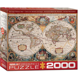 Eurographics - Puzzle Mapa sveta v 17. storočí - 2 000 kosov