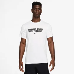Nike M NK DF TEE WINNING, maja, bela HV4187