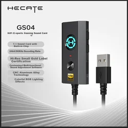 Edifier Gaming audio adapter HECATE GS04 USB na 3.5mm eksterni 7.1, Crni