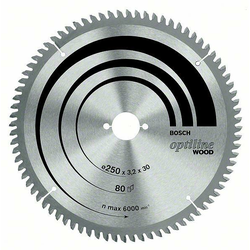 BOSCH list kružne testere Optiline Wood 254 x 30 x 2,0 mm, 40 - 2608640435