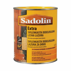 SADOLIN Extra sa voskom 0.75l ebanovina