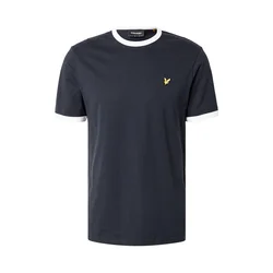 Lyle & Scott Majica Ringer mornarska/bela