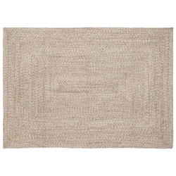 Tepisi za područja Prirodna i bijela 140 x 200 cm Juta