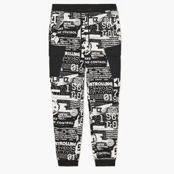 Cropp - Hlače jogger s potiskom all over - bela