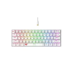 Havit Tastatura Kb903L, Rgb, Bela