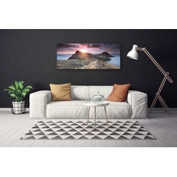 tulup.si Slika na platnu Mountain west cliff pot 120x60 cm